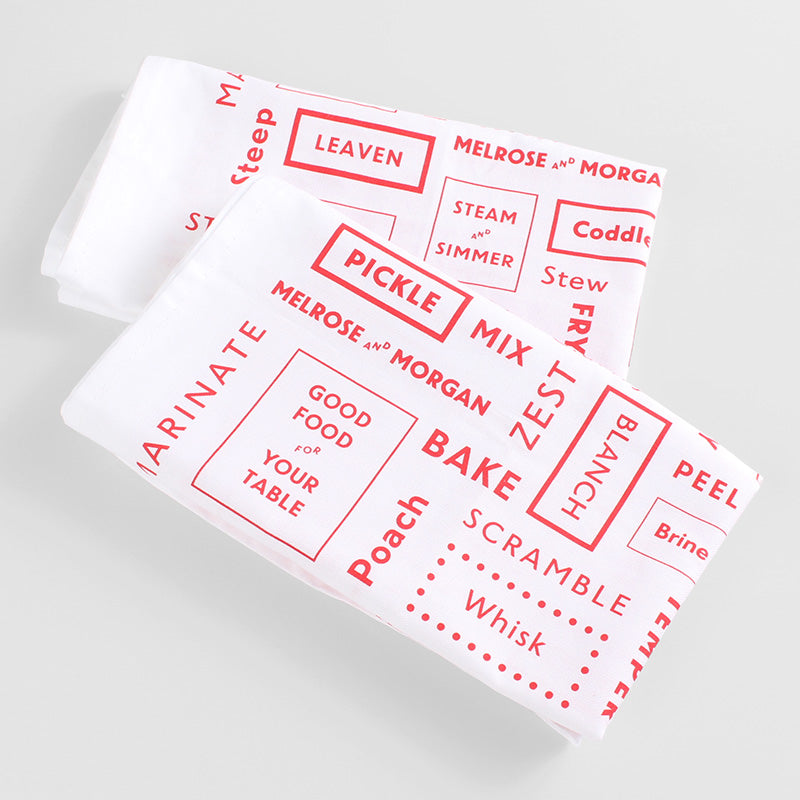 COTTON TEA TOWEL [RED]