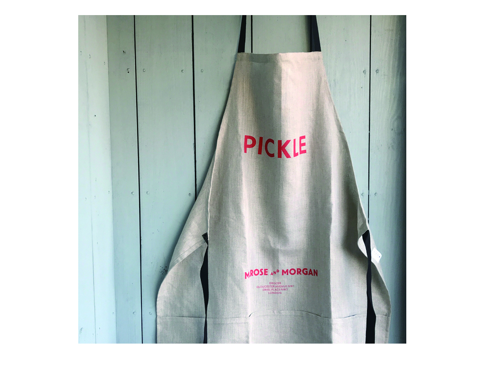 MM LINEN APRON 'PICKLE' | Melrose and Morgan